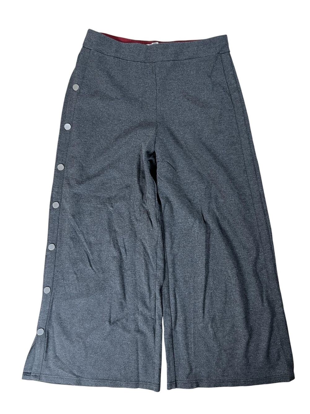 Patrizia Luca Pants Womens L Gray Jersey Sweatpants Elastic Waist Pockets